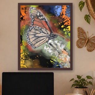 Impressão de Arte de Borboleta de Aniversário