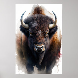 Impressão de Arte de Buffalo Ocidental