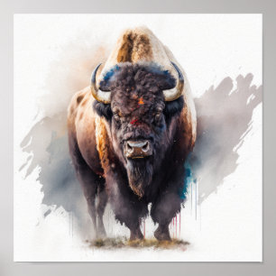 Impressão de Arte de Buffalo Ocidental