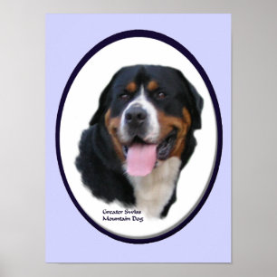 Impressão de Arte de Cachorro na Montanha da Gran