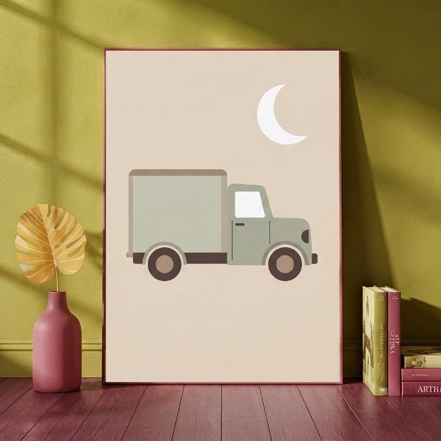 Impressão de arte de caminhão de entrega lua neutr (Criador carregado)