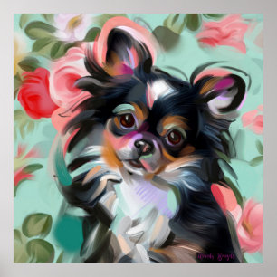 impressão de arte de cão Chihuahua