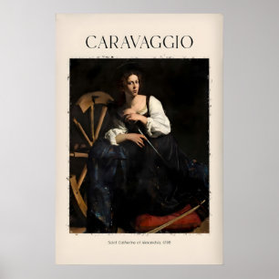 Impressão de Arte de Caravaggio - Santa Catarina d