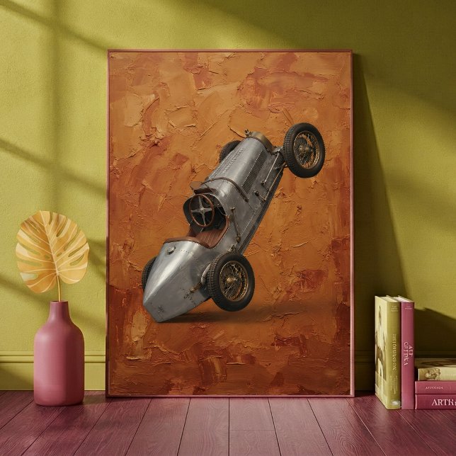 Impressão de Arte de Carro de Corrida Clássico Vin (Criador carregado)