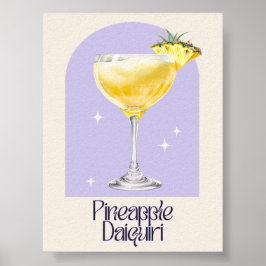 Impressão de Arte de Daiquiri Pineapple | Bar Deco