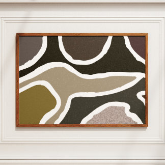 Impressão de Arte de Formas Orgânicas Abstratas pa