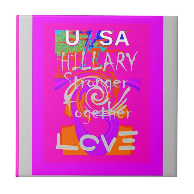 Impressão de Arte de Inspiração Hillary com Bordas (Frente)