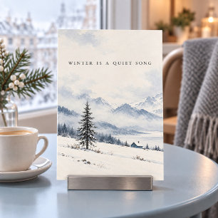 Impressão de Arte de Inverno é uma Canção Silencio