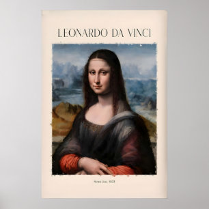 Impressão de Arte de Leonardo da Vinci - Mona Lisa