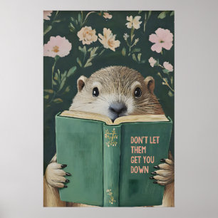 Impressão de Arte de Livro de Leitura de Marmota C