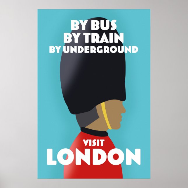 Impressão de arte de Londres. (Frente)