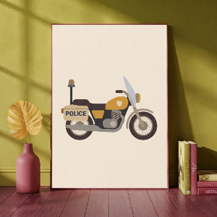 Impressão de Arte de Motos da Polícia Neutra