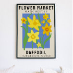 Impressão de Arte de Nascimento Personalizado do M<br><div class="desc">Este impressão de arte está no estilo de um poster de mercado de flores. As flores são Daffodils, que são a flor de nascimento de março. Há espaço para personalizar o texto para mudar a localização para um lugar especial para você e a legenda para o nome ou data de...</div>