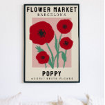 Impressão de Arte de Nascimento Personalizado do M<br><div class="desc">Este impressão de arte está no estilo de um poster de mercado de flores. As flores são papagaios que são a flor da nascença de agosto. Há espaço para personalizar o texto para mudar a localização para um lugar especial para você e a legenda para o nome ou data de...</div>