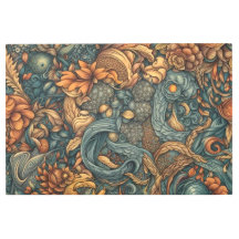 Impressão de Arte de Padrão Floral - Decor da Natu