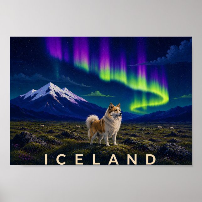 Impressão de Arte de Parede Aurora do Cão Ovelheir (Frente)