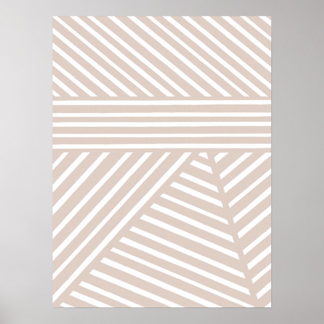 Impressão de Arte de Parede com Listras Minimalist (Frente)