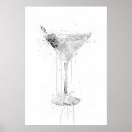 Impressão de Arte de Parede de Coquetel Dry Martin