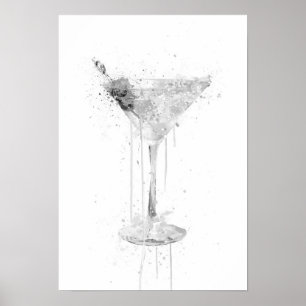 Impressão de Arte de Parede de Coquetel Dry Martin
