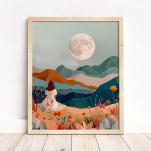 Impressão de Arte de Parede de Paisagem Desértica 