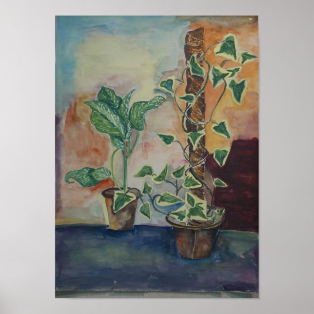 Impressão de Arte de Parede de Plantas Botânicas I (Frente)