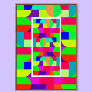 Impressão de Arte de Parede em Estilo Bauhaus Col