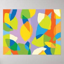 Impressão de Arte de Parede Fresca de Limão