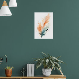 Impressão de Arte de Pena em Aquarela | Boho Laran