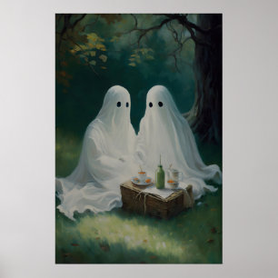 Impressão de Arte de Piquenique de Casal Fantasma