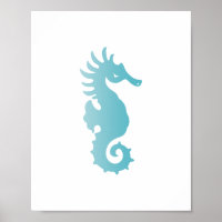 Impressão de Arte de Praia Azul