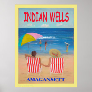 Impressão de Arte de Praia de Wells Indígenas Pe
