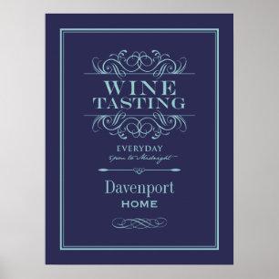 Impressão de Arte de Provando de Vinho Personaliz