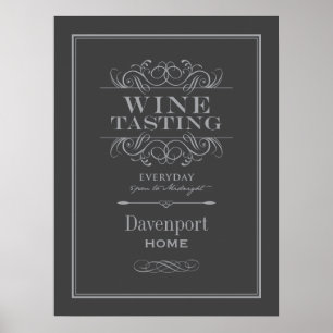 Impressão de Arte de Provando de Vinho Personaliz
