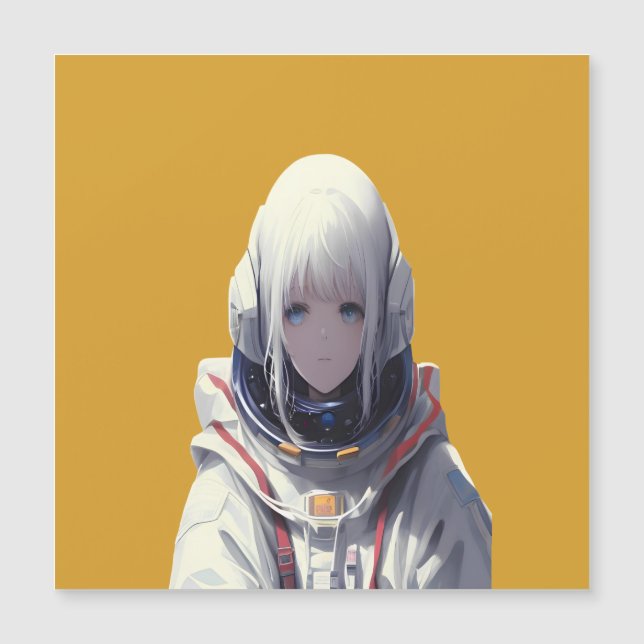 Impressão de Arte de Rapariga do Espaço - Aventura (Frente)