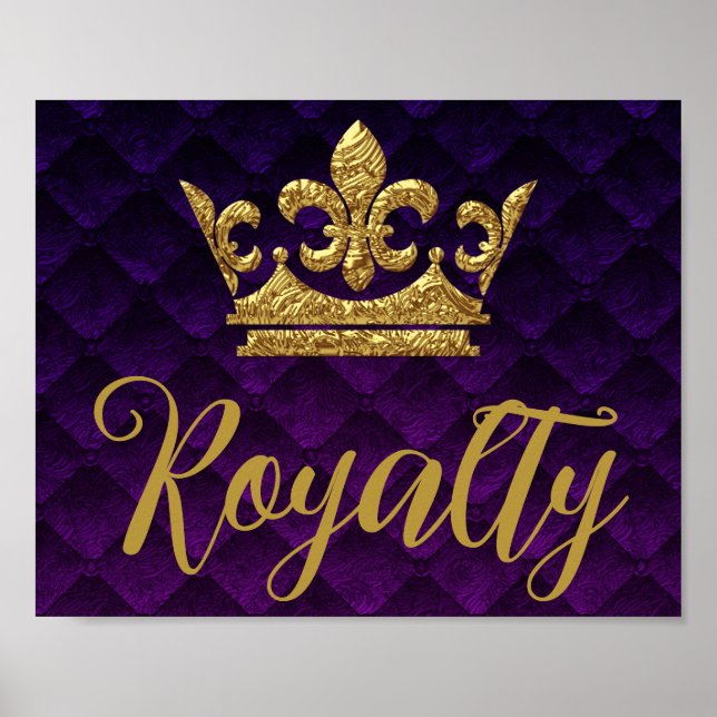 Impressão de Arte de Royalties Roxo da Textura do  (Frente)