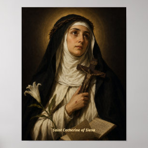 Impressão de Arte de Santa Catarina de Siena