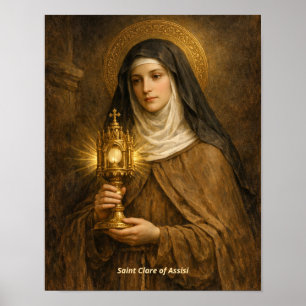 Impressão de Arte de Santa Clara de Assisi