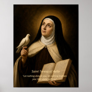 Impressão de Arte de Santa Teresa de Ávila