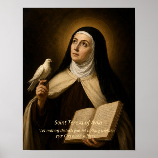 Impressão de Arte de Santa Teresa de Ávila