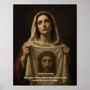 Impressão de Arte de Santa Verônica - Santo Rosto