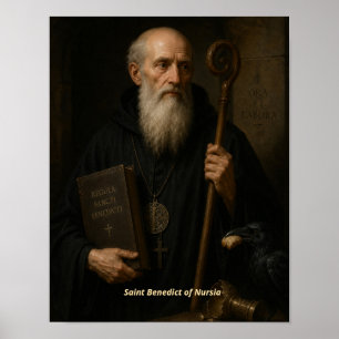 Impressão de Arte de São Bento de Núrsia