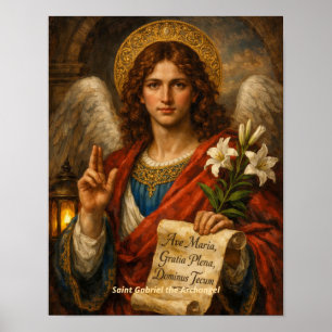 Impressão de Arte de São Gabriel Arcanjo 