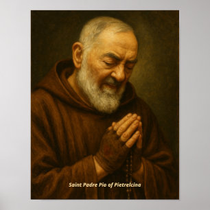 Impressão de Arte de São Padre Pio de Pietrelcina