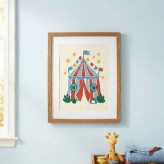 Impressão de Arte de Tenda de Circo Vintage para B
