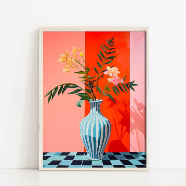 Impressão de Arte de Vaso de Flores, Pintura a Óle (Criador carregado)