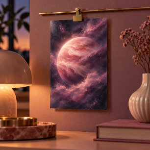 Impressão de Arte de Vênus em Rosa