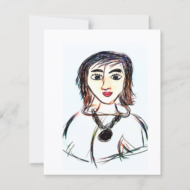 Impressão de Arte Desenhada à Mão | Arte Abstrato  (Frente)