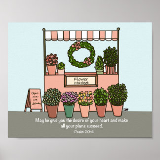 Impressão de Arte Digital do Mercado de Flores 20: