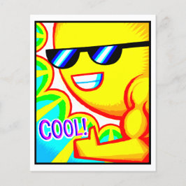 Impressão de Arte do Cartão de Quadrinhos #1404