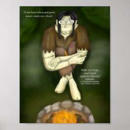 Impressão de Arte do Frankenstein do Halloween
